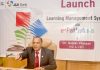 MD& CEO J&K Bank Baldev Prakash launching bank’s staff portal e-Pathshala in Jammu on Wednesday.
