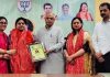 BJP general secretary (Org), Ashok Koul presenting the Sushma Swaraj Awards at Jammu on Sunday.