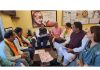 Senior BJP leaders from J&K during a meeting with party national general secretary, Tarun Chugh at New Delhi on Tuesday.
