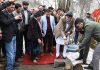 Union Minister laying foundation stone for Frozen Semen Station at Ganderbal.