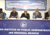 IIPA JKRB office bearers during a seminar at Jammu on Sunday.