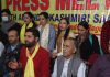YAIKS leaders at a press conference in Jammu on Saturday Excelsior/Rakesh