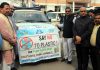 Mayor Jammu, Rajinder Sharma along with Deputy Mayor launching a campaign on Wednesday —Excelsior/ Rakesh