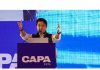 Union Minister for Civil Aviation Jyotiraditya Scindia addresses during the CAPA India Aviation Summit 2023, in New Delhi, Monday.