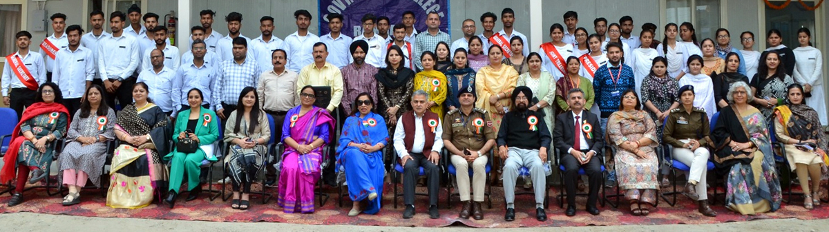 Guests with participants during the conference at GDC Ramgarh.