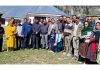 Prabhari Officer of Nalthi Panchayat (Bhaderwah) under B2V4 Dr Bharat Bhushan posing with officers/officials of line departments and PRI members.