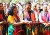 NHPC CMD, R K Bishnoi inaugurating Vasant Utsav 2023 at NHPC Residential Complex, Surajkund, Faridabad on Sunday.