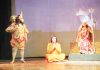 A still from the play 'Mata Ki Kahani' staged in Jammu on Saturday.