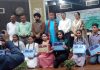 Students and faculty members during Gyanotsav Festival organised by University of Jammu.