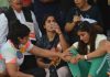 Wrestlers Vinesh Phogat, Sakshi Malik and others staging a protest over sexual harassment allegations against former WFI chief at Jantar Mantar in New Delhi on Wednesday. (UNI)
