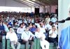 LG Manoj Sinha addressing a function at Palli in Samba on Monday.