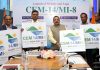 Union Minister Dr Jitendra Singh, flanked by Union Power Minister R. K. Singh, launching the logo of the 8th Mission Innovation (MI-8) and 14th Clean Energy (CEM-14) International Ministerial meet to be held in Goa, on Thursday.