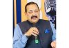 Union Minister Dr Jitendra Singh addressing a programme organised by a popular national Digital media channel, at New Delhi on Monday.