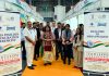 Romesh Khajuria, Chairman WWEPC along with delegation of Indian Exporters participating in Textile Expo in Barcelona Spain.