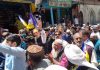 DPAP chairman Ghulam Nabi Azad during a rally at Kahara in Doda on Saturday.