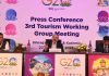 Chief Coordinator for India’s G20 Presidency Harsh Vardhan Shringla addressing a press conference in Srinagar. -Excelsior/Shakeel