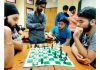 Players evincing keen interest in a Chess game during Sports Meet at GCET Jammu on Thursday.
