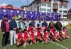 Players of different games in Srinagar posing for photograph.
