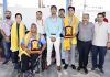 CEO SMVDSB Anshul Garg posing with archers who won five medals in the recently concluded Para Archery World Ranking Tournament.