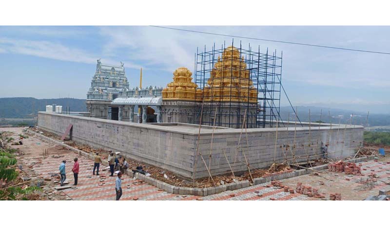 A view of Tirupati Balaji temple in Jammu.