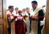 CEC Leh Tashi Gyalson along with MP Ladakh Jamyang Tsering Namgyal inaugurating new office building of Tempo Union Leh at Bombgarh.