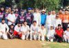 KV Masters cricket team posing for group photograph on Sunday.