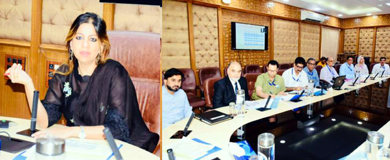 Commissioner Secretary chairing a meeting on Thursday.