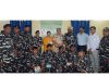 CRPF Jawans and officers during celebration of 38th Raising Day of 84th Bn of the force in Ramban on Thursday.