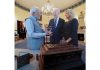 Prime Minister Narendra Modi at white house with the U.S. President Joe Biden at Washington , in USA on Thursday. (UNI)