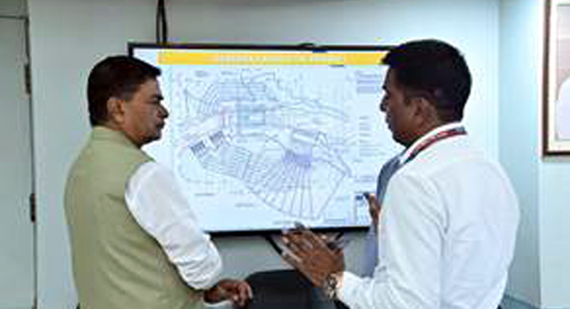 Union Power Minister RK Singh reviewing progress of SLHEP in New Delhi on Wednesday.