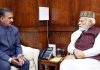 Prime Minister Narendra Modi and Himachal Pradesh CM Sukhvinder Singh Sukhu during a meeting, in New Delhi.