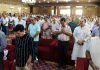 Kashmiri Pandits paying tribute to martyrs at a function organized by Panun Kashmir on the occasion of Balidan Divas at Jammu on Thursday.