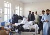 Injured victims of bomb explosion being treated at a hospital in Mastung near Quetta, Pakistan on Friday.
