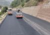 Picture showing expansion work on Chenani-Sudhmahadev road posted by Union Minister Nitin Gadkari.