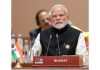 Prime Minister Narendra Modi at G20 Summit in Bharat Mandapam at Pragati Maidan in New Delhi on Sunday (UNI)