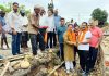 Dy Mayor, Baldev Singh Billawaria kick starting construction of deep drain at Ward 70 on Saturday.