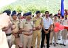 DGP Dilbag Singh inaugurating new Police Station building in Katra on Tuesday.