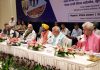 Union Home Minister Amit Shah with Governors and Chief Ministers of Northern States during the 31st Northern Zonal Council (NZC) meeting in Amritsar on Tuesday. J&K LG Manoj Sinha is also seen. (UNI)