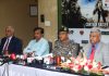 Lt Gen Anindya Sengupta and others at a press conference in Jammu on Wednesday. - Excelsior/Rakesh