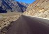 A view of ongoing work on Kargil-Zanskar road.