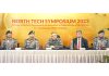 CDS Gen Anil Chauhan, top Army Commanders and others at North Tech Symposium at IIT Jammu on Monday.