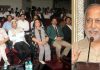R S Pawar delivering Kunwar Viyogi Memorial Lecture at JU on Monday. -Excelsior/Rakesh