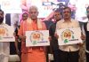 LG Manoj Sinha and Maharashtra CM during an event on Sunday.