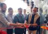 A dignitary inaugurating the first-ever experience centre of Ather Energy in Jammu on Monday.