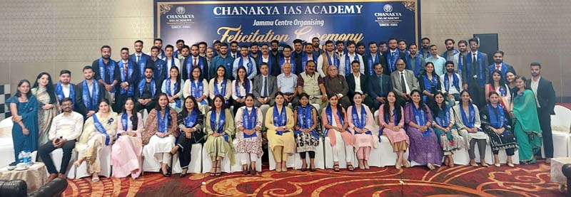 CEC BR Sharma Felicitates JKCCE Achievers Of Chanakya IAS Academy ...