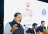 Union Minister Dr. Jitendra Singh speaking after inaugurating the 2-day Regional Conference on Good Governance, at Jaipur on Wednesday.