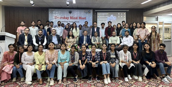 Participants of Thursday Mind Meet at Central University of Jammu.