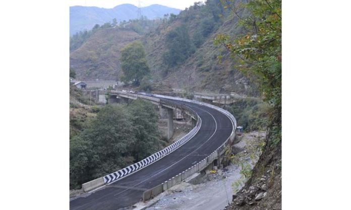 A viaduct on Ramban-Banihal section of National Highway completed for smooth vehicular movement.
