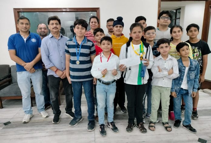An open chess tournament was conducted at Jammu by Jammu District Chess Association in two separate categories. Former State Champion S.P. Sharma won the event in senior category while young Aryan Raj Bali got second position and 3rd position went to Ashutosh Singh Jamwal. Senior officer, Ashu Behl was chief guest on the occasion who distributed prizes among the winners.