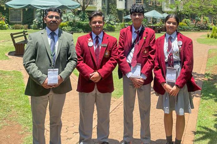 KC Public School delegates posing for photograph after attending the International Conference in Kenya.